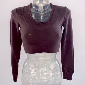 Dancewear Long Sleeve Scoop Neck Crop Top NWT S